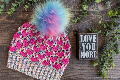 Snow Heart Beanie