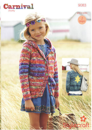 Jacket and Hoodie in Stylecraft Carnival - 9083