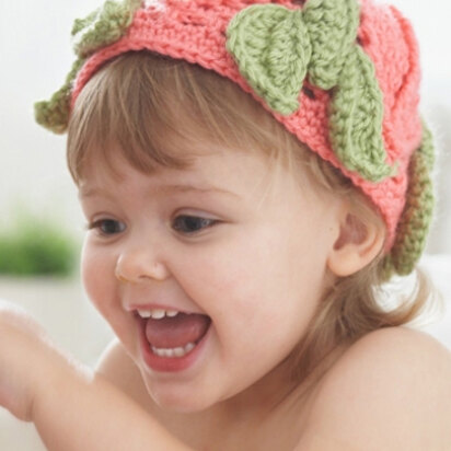 Leaf It To Me Baby Hat in Caron Simply Soft Collection - Downloadable PDF