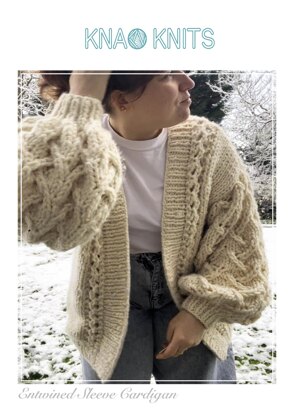 Entwined Sleeve Cardigan knitting pattern