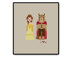 Belle and the Beast In Love Ball Gown - PDF Cross Stitch Pattern