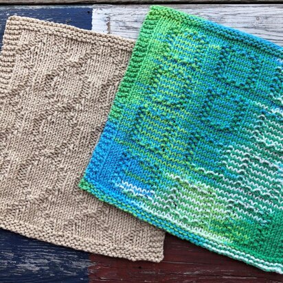 Quitman and Mansfield Dishcloths - knitting pattern