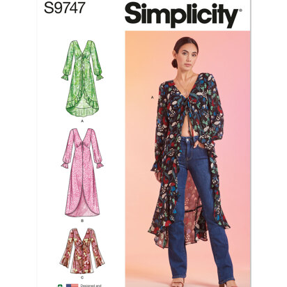 Simplicity Misses' Dusters S9747 - Sewing Pattern