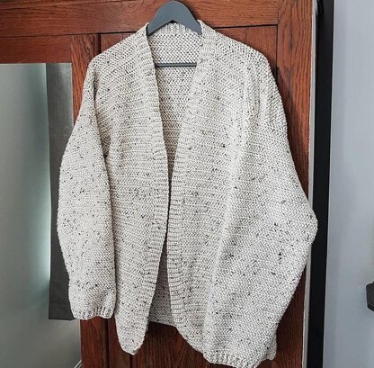 Hibiscus Herringbone Cardigan