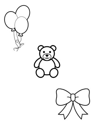 Balloons, Bears, Blocks and Bows