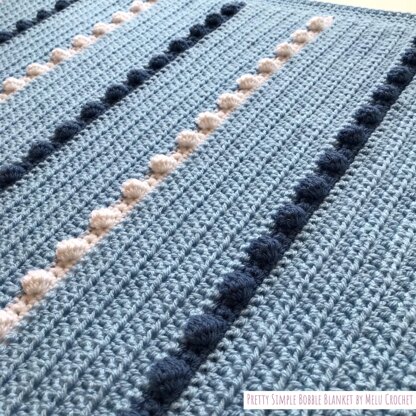 Pretty Simple Bobble Blanket pattern by Melu Crochet