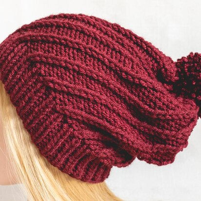 Twirl Slouch Beanie in Stylecraft Special Chunky - knitting pattern