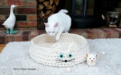 Cool for Cats Crochet Cat Basket