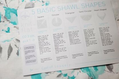 5 Basic Shawl Shapes Cheatsheet