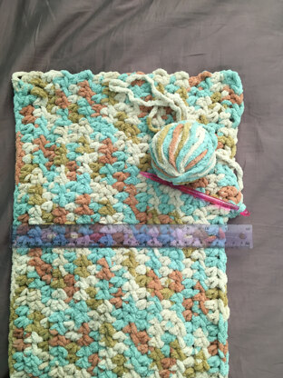 My Mermaid Crochet Snuggle Sack in Bernat Blanket Brights Big Ball