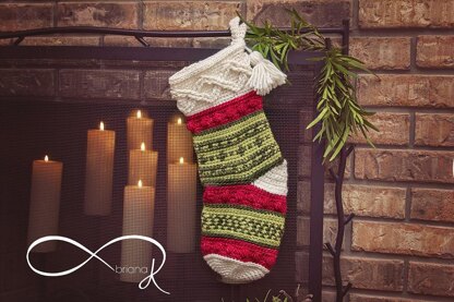 Infinity Crochet Noel Stocking