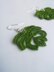 Monstera earrings