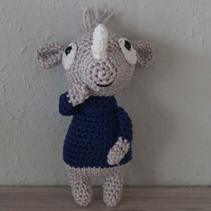 Crochet Pattern for the cute Rhino Nico!