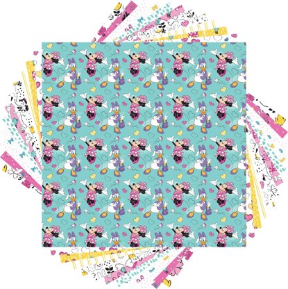 Cricut 12"X12" Deluxe Paper 12/Pkg - Disney Minnie Mouse, Together We Rock
