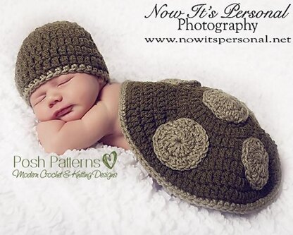 Little Turtle Prop Set Crochet Pattern 160