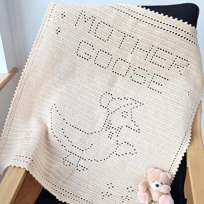 Mother Goose Filet Blanket