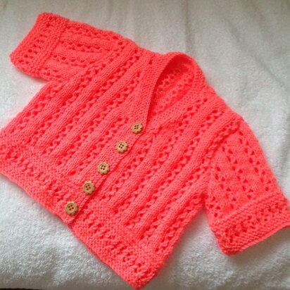 Summer Bright girls short sleeve cardigan