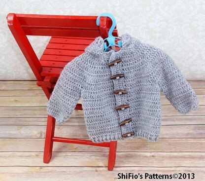 Crochet Pattern Baby Jacket UK & USA Terms #206