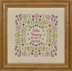 Historical Sampler Company Flower Birth Sampler Cross Stitch Kit - 25cm x 25cm