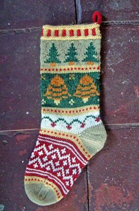 Mix-it-Up Christmas Stocking Stranded Colorwork