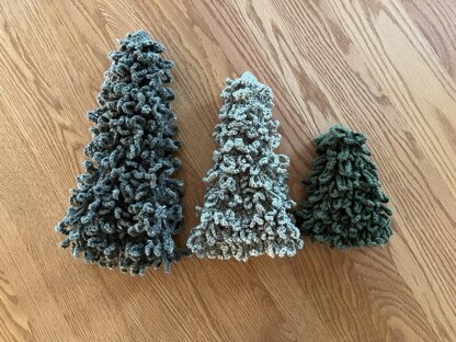 Evergreen Tree Trio - a loom knit pattern