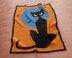 Home Decor Spooky Throw Halloween Black Cat Orange Blanket C2C Crochet Pattern