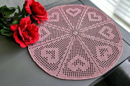 Heart Wheel Doily