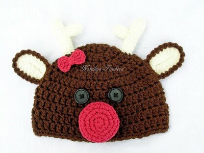 Baby Reindeer Hat and Diaper Cover