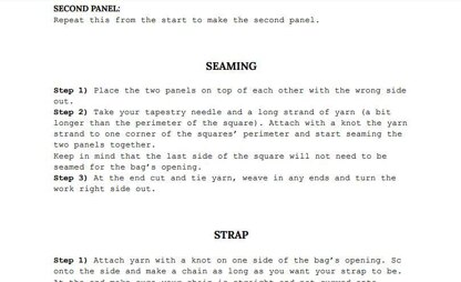 SUNFLOWER Bag - crochet pattern - crochet bag / summer shoulder bag