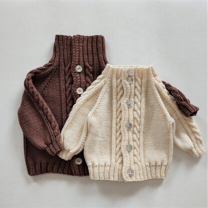 The Piece of Cake Baby Cardigan, Romper and Hat | 0-24 months