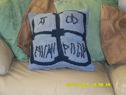 Hildethryth's Pillow Stone cushion cover