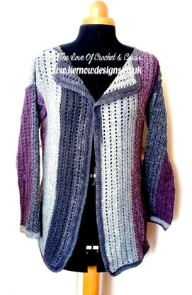 Purple Heather "Chill" Cardigan