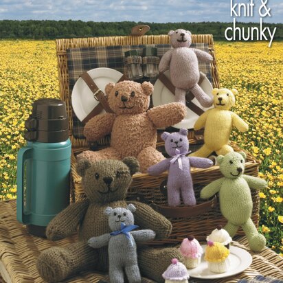Teddy Bears' Picnic in King Cole Chunky & DK - 9008 - Downloadable PDF