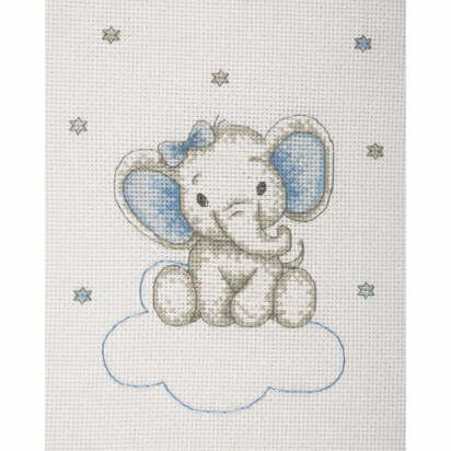 Anchor Boy Elephant Cross Stitch Kit - Multi