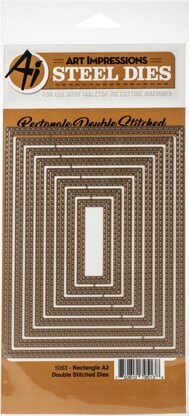 Art Impressions Die - Rectangle A2 Double Stiched