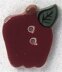 Mill Hill Button 86352 - Burgundy Small Apple