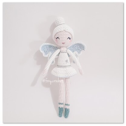 Winter Fairy doll amigurumi crochet pattern