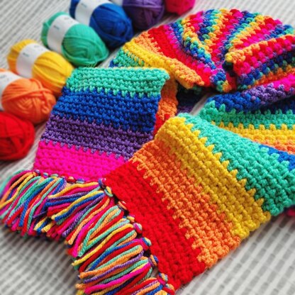 Chunky Rainbow Scarf - US Terms