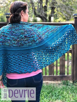 Peacock Feather Shawl