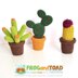 Cactus Collection - Desktop Plants Flower Decoration - Amigurumi Crochet - FROGandTOAD Créations