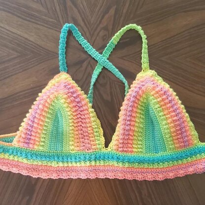 Crochet Pattern - Summer Waves Bralette