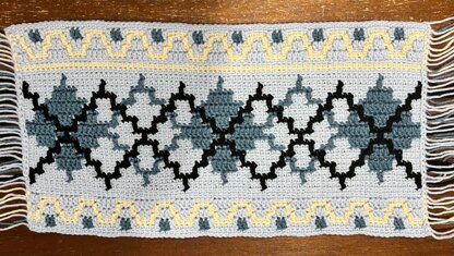 Mosaic Argyle Scarf