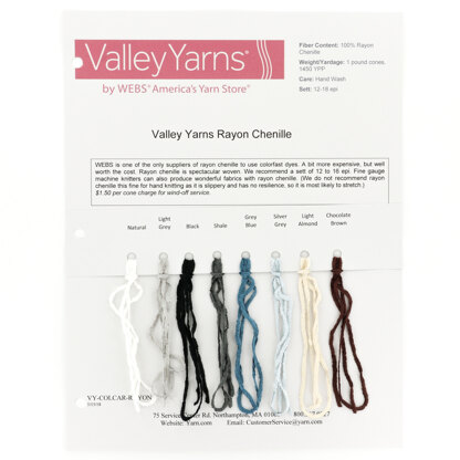 Rayon Chenille Yarn - Made in America Yarns