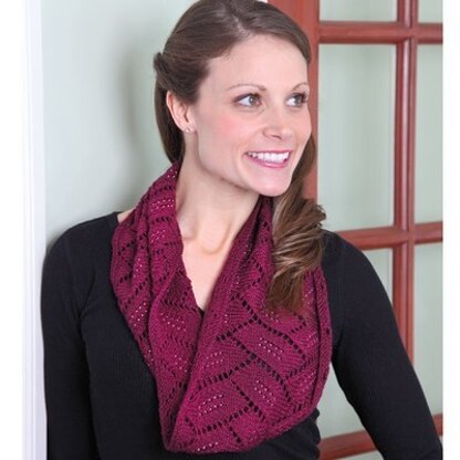 362 Nemi Lace Cowl - Knitting Pattern for Women in Valley Yarns Charlemont