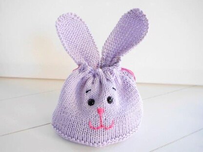 Knitting Pattern - cute Bunny Bag - Easter Bag - No.159E