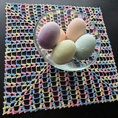 Easter Square Doily