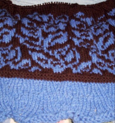 Intarsia sweater. #festiveprojects