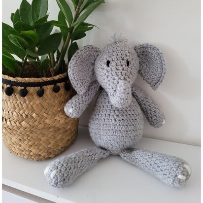Nelly the Elephant Crochet Toy Pattern