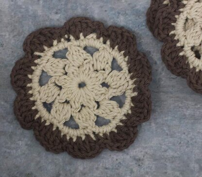 Crocheted Flower Coasters