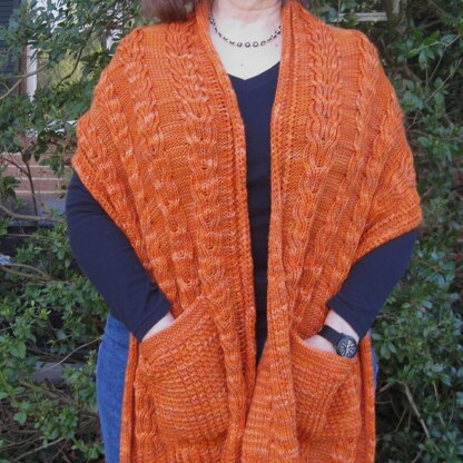 Warm Castlebar Pocket Shawl